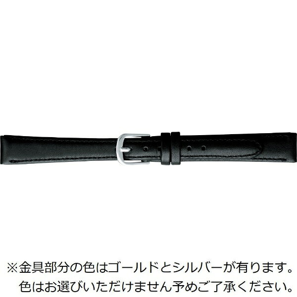 バンビ｜BAMBI 時計バンド 本革 スムース 撥水 かん幅11mm 美錠幅10mm 【金具色指定不可】 ブラック BCE770AH
