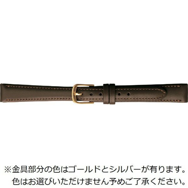 バンビ|BAMBI 時計バンド 本革 スムース 撥水 かん幅14mm 美錠幅12mm 【金具色指定不可】 ダークブラウン BCE770BL