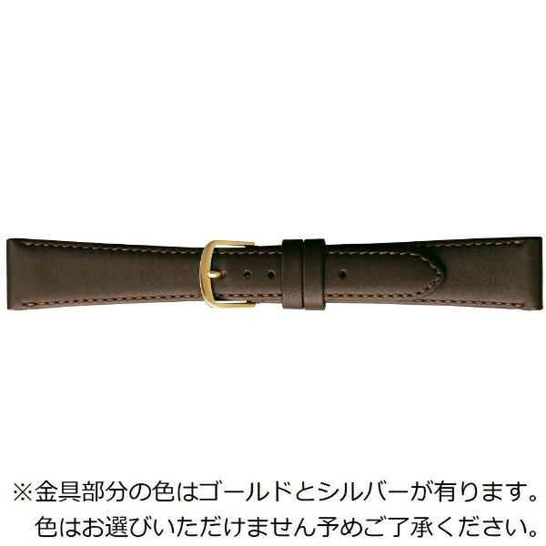 バンビ｜BAMBI 時計バンド 牛革 スムース 撥水 かん幅17mm 美錠幅14mm 【金具色指定不可】 ダークブラウン BCE270BO