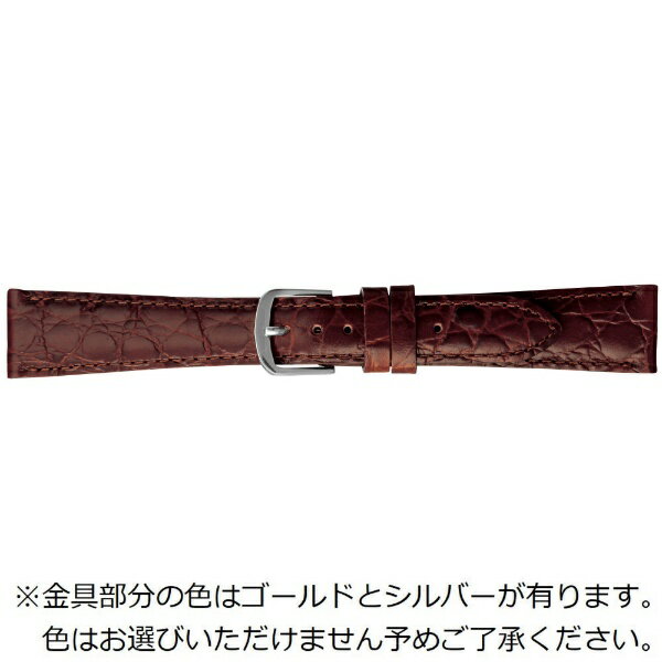 バンビ｜BAMBI 時計バンド 本革 型押し 撥水 かん幅19mm 美錠幅15mm 【金具色指定不可】 ブラウン BKE0..