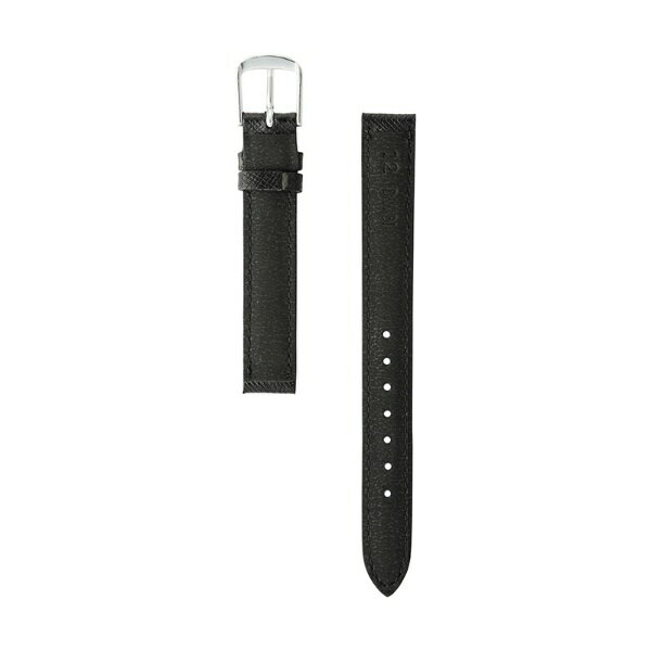 バンビ｜BAMBI 時計バンド 牛革 エンボスレザー 撥水 かん幅11mm 美錠幅10mm 【金具色指定不可】 ブラック BCE610AH