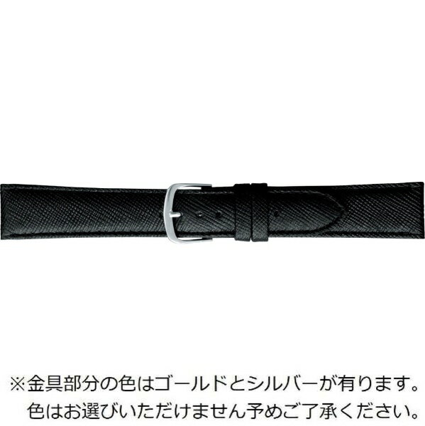 Cowhide - バンビ｜BAMBI 時計バンド 牛革 エンボスレザー 撥水 かん幅16mm 美錠幅16mm 【金具色指定不可】 ブラック BCE110AN