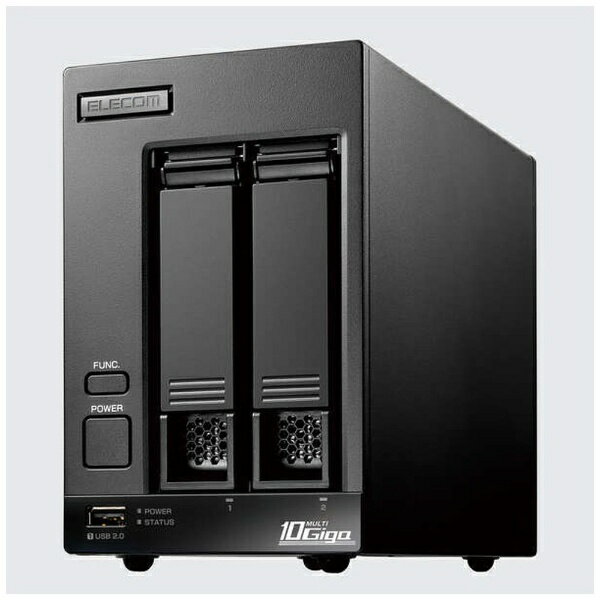 ELECOM｜エレコム NAS [2TB搭載 /2ベイ] Windows Server IoT 2022 for Storage Workgroup Edition 搭載モデル NSB-72D02TW22