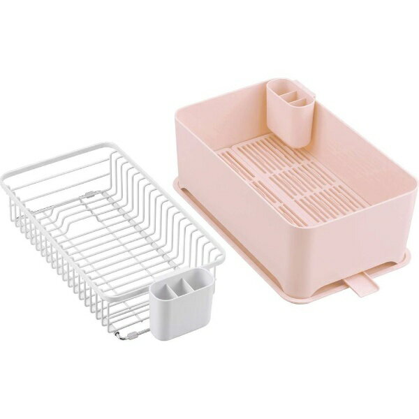 和平フレイズ｜Wahei Freiz 余白コンパクトにまとまる水切りセット PK ブラッシュピンク MG-0395