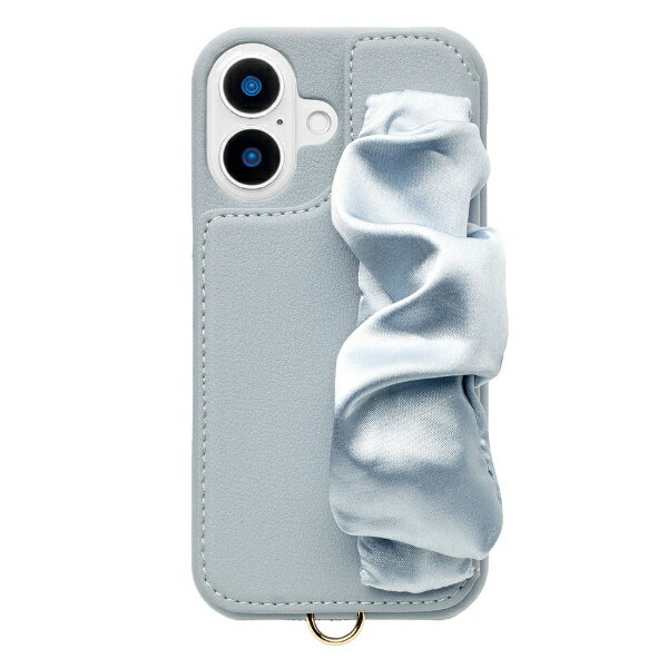 ユニケース｜UNICASE Classy Scrunchie Case for iPhone 16 pale blue UNI-CSIP24M-2CSPB
