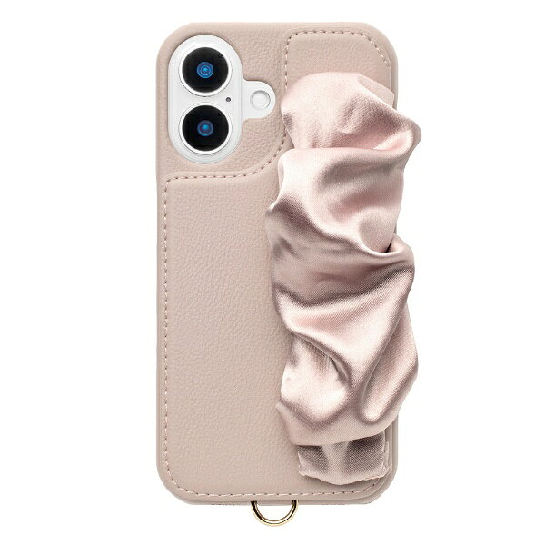ユニケース｜UNICASE Classy Scrunchie Case for iPhone 16 pink UNI-CSIP24M-2CSPK