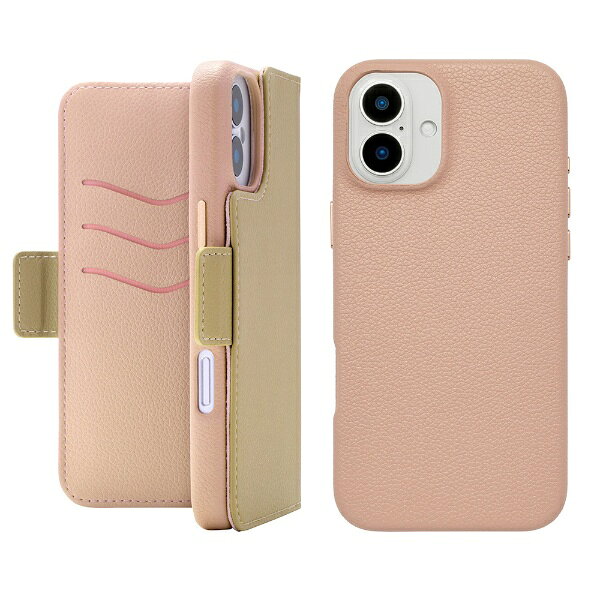 ユニケース｜UNICASE 2Way Mag Flip Case for iPhone 16 Plus beige UNI-CSDIP24L-2MFBE