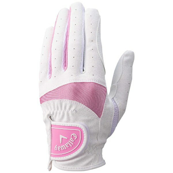 キャロウェイ｜Callaway ゴルフグローブ Callaway Solaire Glove Womens 25 JM キャロウェイ ソレイル グローブ ウィメンズ ホワイト×ピンク 5325200 [レディース /左手着用(右打ち用) /20cm]