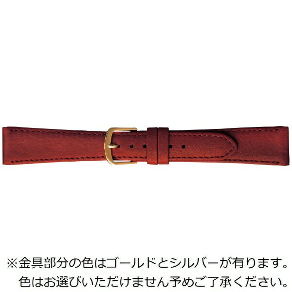 バンビ|BAMBI 時計バンド 本革 スムース 撥水 かん幅17mm 美錠幅14mm 【金具色指定不可】 レッド BCE295RO