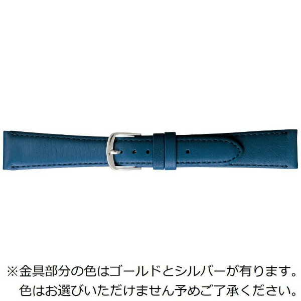 バンビ｜BAMBI 時計バンド 本革 スムース 撥水 かん幅16mm 美錠幅14mm 【金具色指定不可】 ブルー BCE295SN