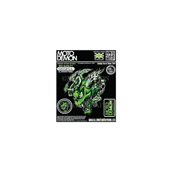 モトグラフィックス｜MOTOGRAFIX グラフィックシート グリーン 左 180x148mm MT-GK0GHG-L