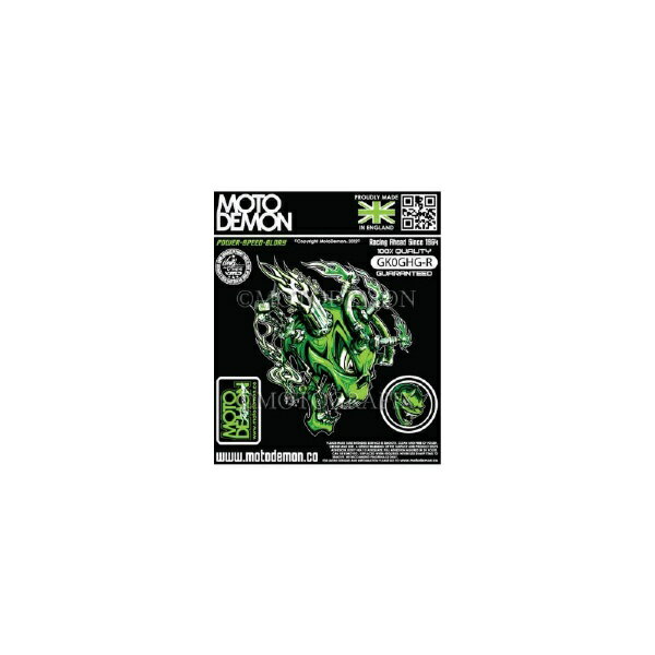 油罐盖 - モトグラフィックス｜MOTOGRAFIX グラフィックシート グリーン 右 180x148mm MT-GK0GHG-R