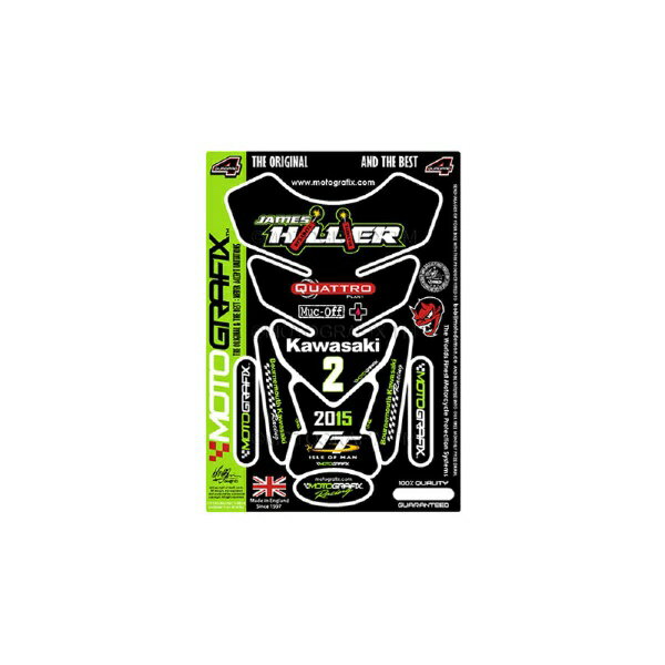 油罐盖 - モトグラフィックス｜MOTOGRAFIX タンクパッド Isle of Man TTブラック/グリーン MT-IOMTTHIL15