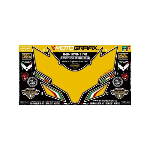モトグラフィックス｜MOTOGRAFIX ボディパッド FRONT 848/1098/1198（07-） MT-ND008Y