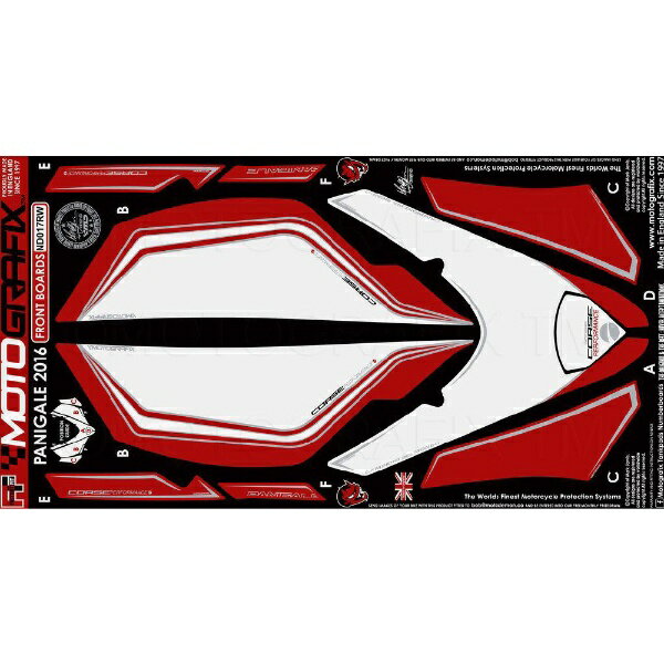 モトグラフィックス｜MOTOGRAFIX ボディパッド FRONT DUCATI PANIGALE959/1299/S MT-ND017RW