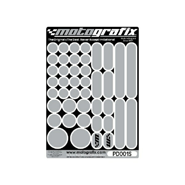 乐天商城 - モトグラフィックス｜MOTOGRAFIX タンクパッド ドット シルバー MT-PD001S