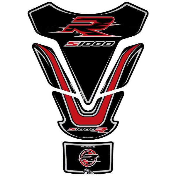 モトグラフィックス｜MOTOGRAFIX タンクパッド ブラック/レッド BMW S1000R（14-） MT-TB031KR