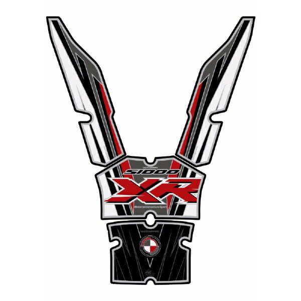 モトグラフィックス｜MOTOGRAFIX タンクパッド ブラック/レッド/ホワイト BMW S1000XR（17-） MT-TB033KRW