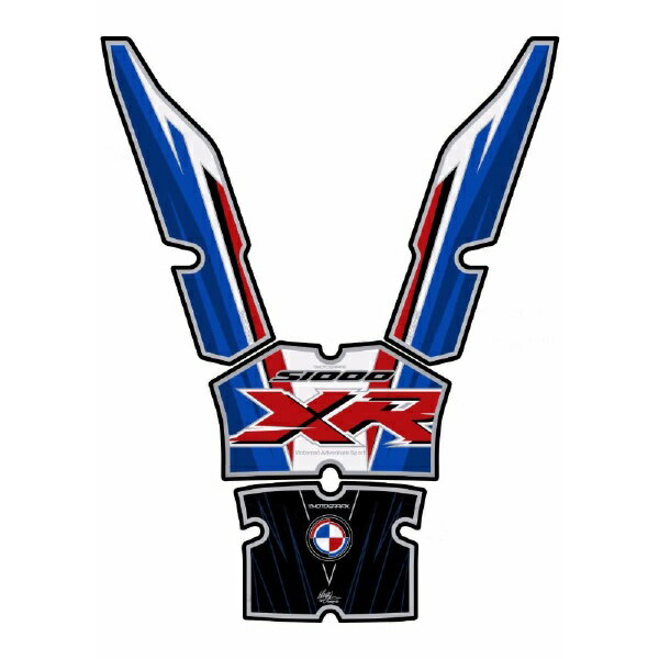 モトグラフィックス｜MOTOGRAFIX タンクパッド ブルー ブラック ホワイト レッド BMW S1000XR（17-） MT-TB033MS