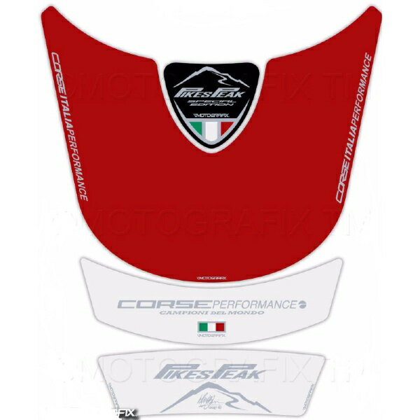 モトグラフィックス｜MOTOGRAFIX タンクパッド PIKES PEAK レッド DUCATI MULTISTRADA1200 MT-TD016PPR