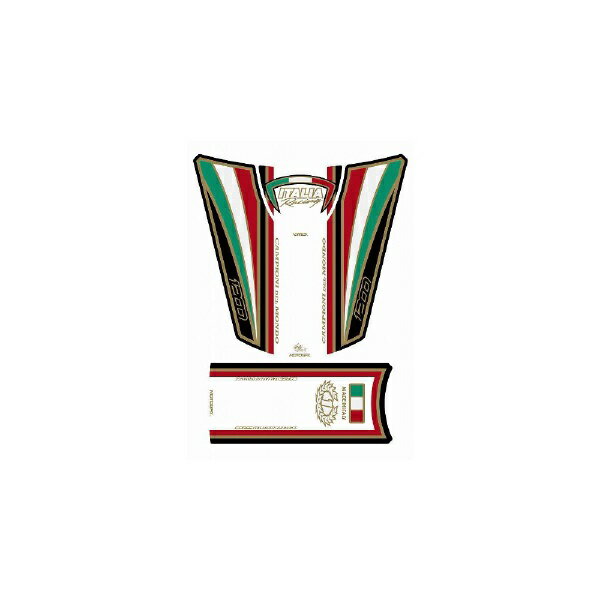 モトグラフィックス｜MOTOGRAFIX タンクパッド ホワイト/レッド DUCATI DIAVEL MT-TD019WR