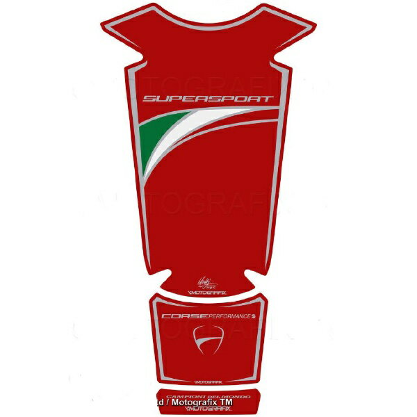 モトグラフィックス｜MOTOGRAFIX タンクパッド トリコローレ/カーボン DUCATI Supersport（16-17） MT-TD026RTC