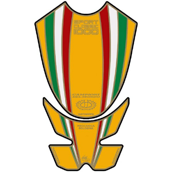 モトグラフィックス｜MOTOGRAFIX タンクパッド イエロー DUCATI SPORT CLASSIC1000 MT-TDSCITY