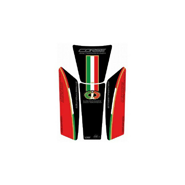 モトグラフィックス｜MOTOGRAFIX タンクパッド レッド DUCATI STREETFIGHTER MT-TDSFR