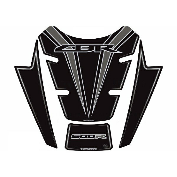 モトグラフィックス｜MOTOGRAFIX タンクパッド ブラック/グレー CBR500R（16-） MT-TH026KE