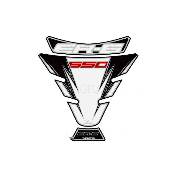 モトグラフィックス｜MOTOGRAFIX タンクパッド ホワイト ER6F/N（05-14） MT-TK017W