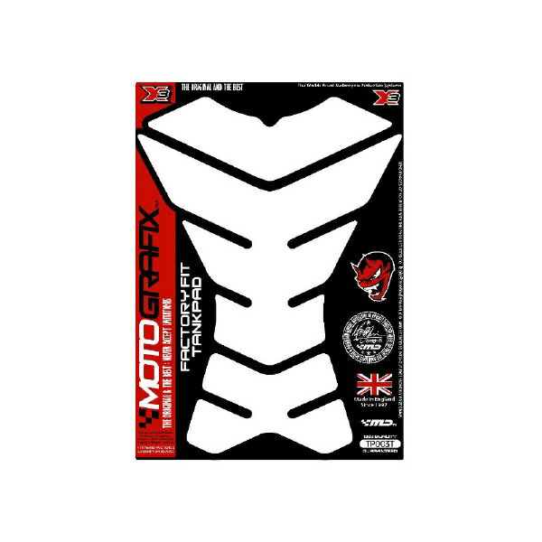 モトグラフィックス｜MOTOGRAFIX タンクパッド プレーン クリア MT-TP003T