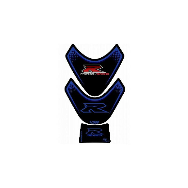 モトグラフィックス｜MOTOGRAFIX タンクパッド ブラック/ブルー GSX-R600/750/1000 MT-TS021KB