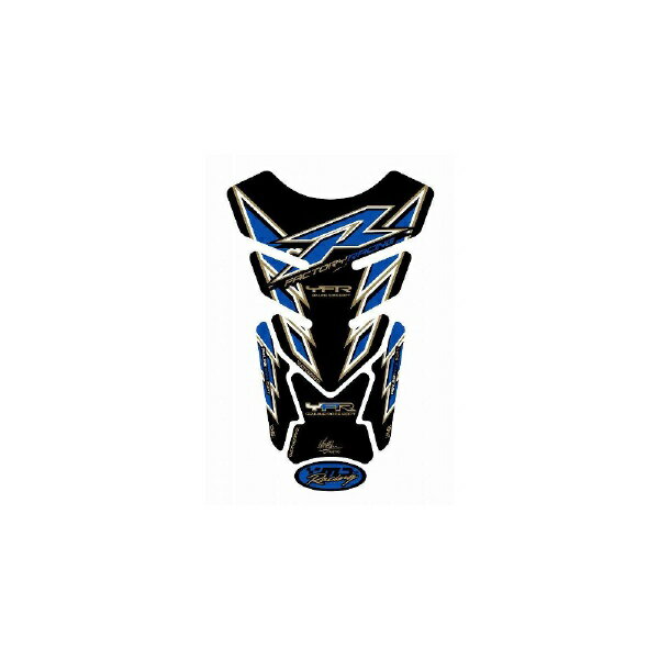 モトグラフィックス｜MOTOGRAFIX タンクパッド ブラック/ブルー YAMAHA QUADPAD MT-TY012BK