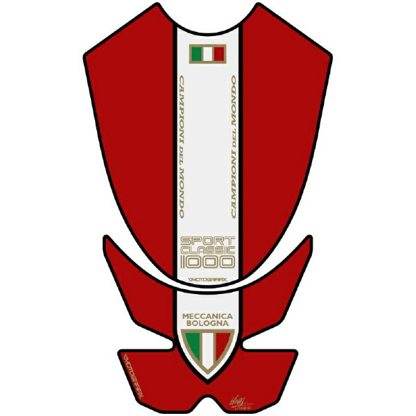モトグラフィックス｜MOTOGRAFIX タンクパッド レッド DUCATI SPORT CLASSIC MT-TDSCR