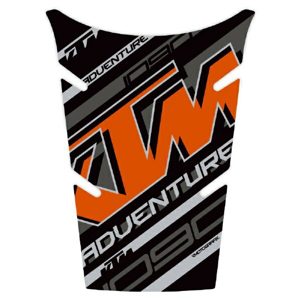 モトグラフィックス｜MOTOGRAFIX タンクパッド ブラック/グレー 1090Adventure（17-18） MT-TKTM05KE