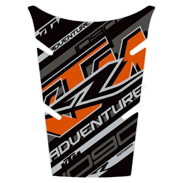 モトグラフィックス｜MOTOGRAFIX タンクパッド ブラック/グレー 1090Adventure R（17-18） MT-TKTM06KE