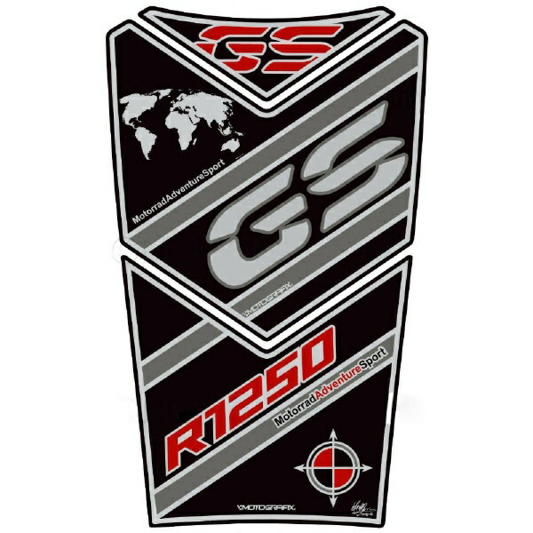 モトグラフィックス｜MOTOGRAFIX タンクパッド ブラック BMW R1250GS Adventure（19-） MT-TB040KR