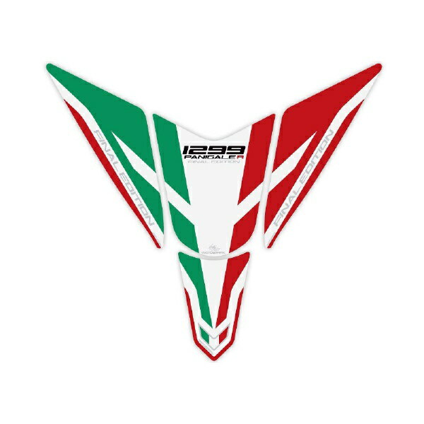 モトグラフィックス｜MOTOGRAFIX タンクパッド ホワイト/レッド/グリーン DUCATI 1299PANIGALE R MT-TD025FE