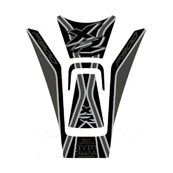 モトグラフィックス｜MOTOGRAFIX タンクパッド ブラック/グレー BMW F900XR（20-） MT-TB048KE