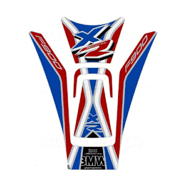 モトグラフィックス｜MOTOGRAFIX タンクパッド ブルー/ブラック/レッド BMW F900XR（20-） MT-TB048MSB