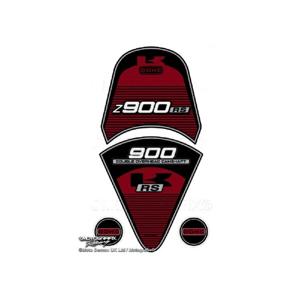 乐天商城 - モトグラフィックス｜MOTOGRAFIX タンクパッド＆リアテール レッド/ブラック Z900RS（17-20） MT-TK026BG