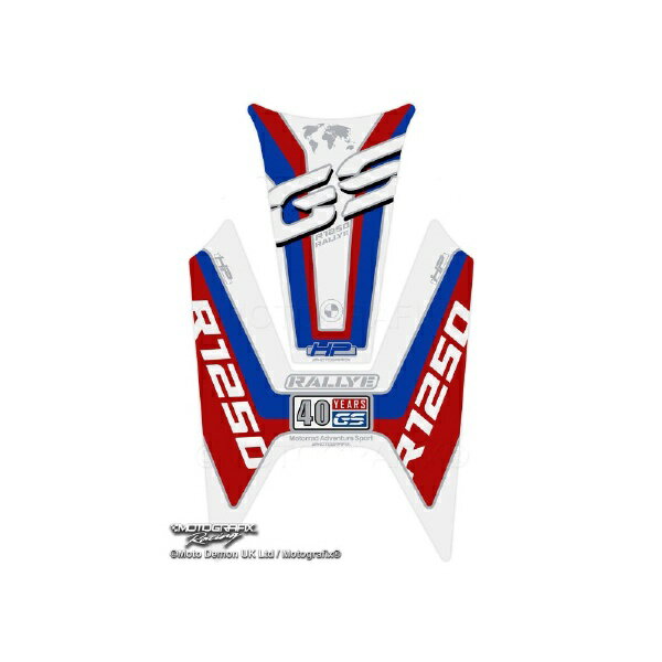 モトグラフィックス｜MOTOGRAFIX タンクパッド ホワイト/レッド/ブルー BMW R1250GS（20-21） MT-TB052RLY