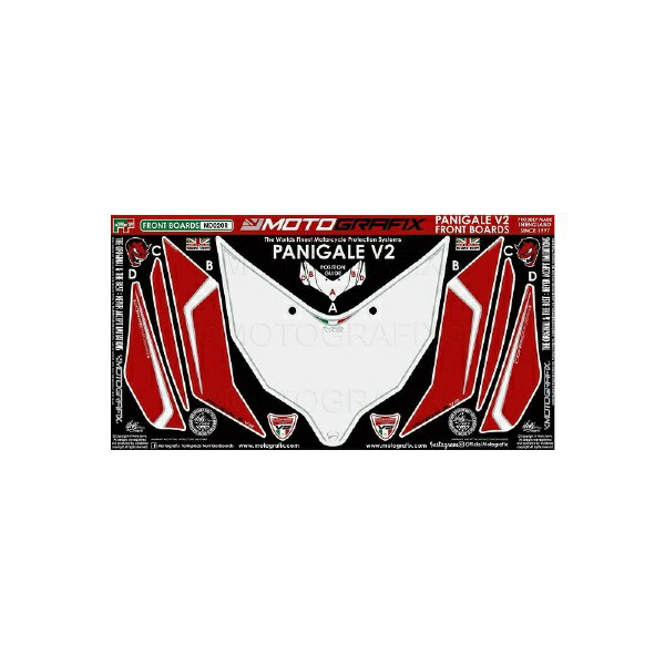 モトグラフィックス｜MOTOGRAFIX ボディパッド FRONT DUCATI Panigale 955 V2（21-） MT-ND020R