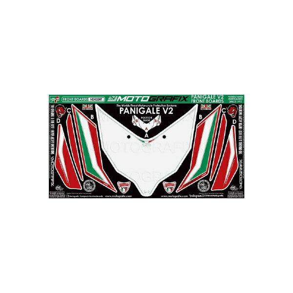 モトグラフィックス｜MOTOGRAFIX ボディパッド FRONT DUCATI Panigale 955 V2（21-） MT-ND020RT