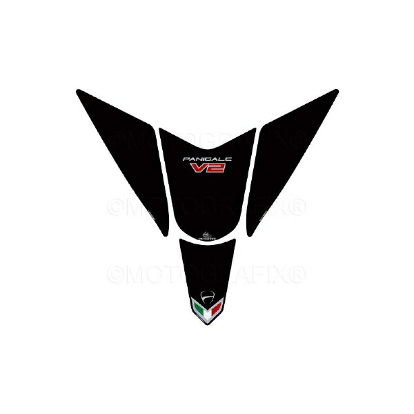 モトグラフィックス｜MOTOGRAFIX タンクパッド ブラック/ホワイト DUCATI Panigale 955 V2（21-） MT-T..