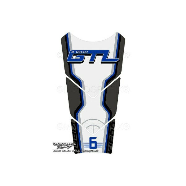 モトグラフィックス｜MOTOGRAFIX タンクパッド ホワイト/グレー/ブルー BMW K1600GTL（11-22） MT-TB060WBE