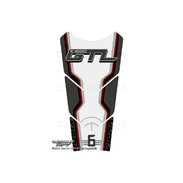 モトグラフィックス｜MOTOGRAFIX タンクパッド ホワイト/グレー/レッド BMW K1600GTL（11-22） MT-TB060WRE