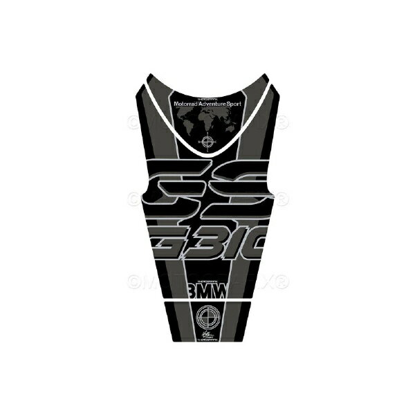 モトグラフィックス｜MOTOGRAFIX タンクパッド ブラック/グレー BMW G310GS（18-22） MT-TB046TB