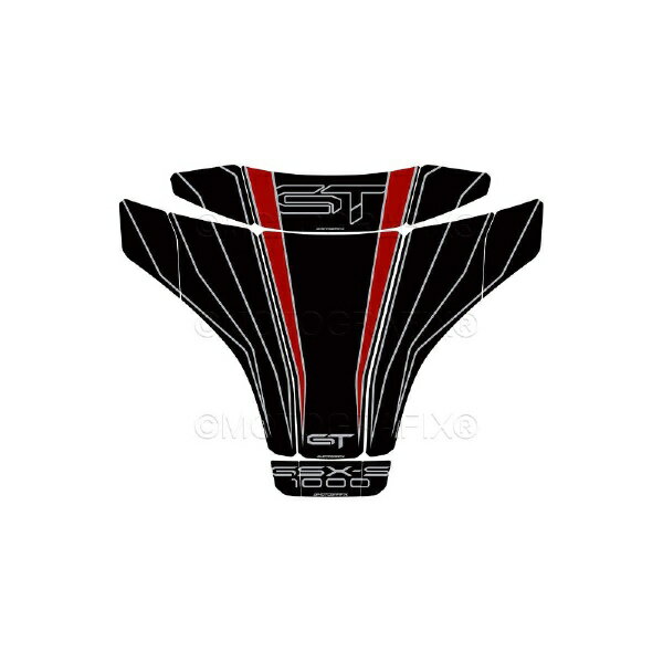 モトグラフィックス｜MOTOGRAFIX タンクパッド ブラック/レッド GSX-S1000GT（22-23） MT-TS039KR