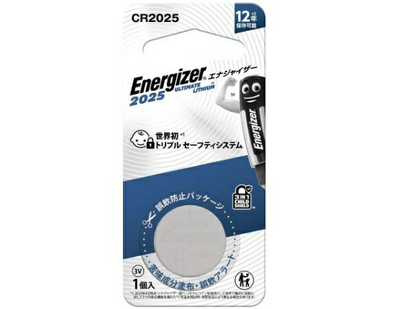 Energizer｜エナジャイザー リチウムコイン電池 CR2025J1P [1個]